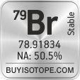 79br isotope 79br enriched 79br abundance 79br atomic mass 79br