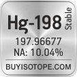 hg-198 isotope hg-198 enriched hg-198 abundance hg-198 atomic mass hg-198