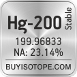 hg-200 isotope hg-200 enriched hg-200 abundance hg-200 atomic mass hg-200