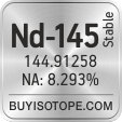 nd-145 isotope nd-145 enriched nd-145 abundance nd-145 atomic mass nd-145