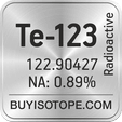 te-123 isotope te-123 enriched te-123 abundance te-123 atomic mass te-123