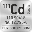 111cd isotope 111cd enriched 111cd abundance 111cd atomic mass 111cd