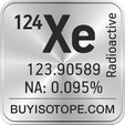124xe isotope 124xe enriched 124xe abundance 124xe atomic mass 124xe