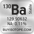 130ba isotope 130ba enriched 130ba abundance 130ba atomic mass 130ba