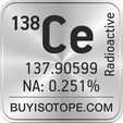 138ce isotope 138ce enriched 138ce abundance 138ce atomic mass 138ce