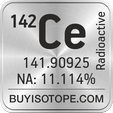 142ce isotope 142ce enriched 142ce abundance 142ce atomic mass 142ce