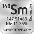 148sm isotope 148sm enriched 148sm abundance 148sm atomic mass 148sm