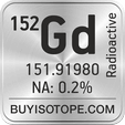 152gd isotope 152gd enriched 152gd abundance 152gd atomic mass 152gd