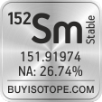 152sm isotope 152sm enriched 152sm abundance 152sm atomic mass 152sm
