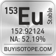 153eu isotope 153eu enriched 153eu abundance 153eu atomic mass 153eu