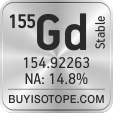 155gd isotope 155gd enriched 155gd abundance 155gd atomic mass 155gd