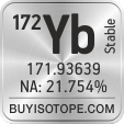 172yb isotope 172yb enriched 172yb abundance 172yb atomic mass 172yb