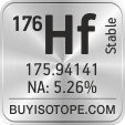 176hf isotope 176hf enriched 176hf abundance 176hf atomic mass 176hf