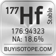 177hf isotope 177hf enriched 177hf abundance 177hf atomic mass 177hf