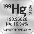 199hg isotope 199hg enriched 199hg abundance 199hg atomic mass 199hg