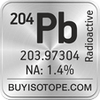 204pb isotope 204pb enriched 204pb abundance 204pb atomic mass 204pb
