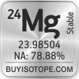 24mg isotope 24mg enriched 24mg abundance 24mg atomic mass 24mg