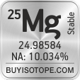 25mg isotope 25mg enriched 25mg abundance 25mg atomic mass 25mg
