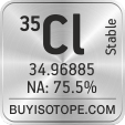 35cl isotope 35cl enriched 35cl abundance 35cl atomic mass 35cl
