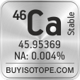 46ca isotope 46ca enriched 46ca abundance 46ca atomic mass 46ca