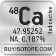 48ca isotope 48ca enriched 48ca abundance 48ca atomic mass 48ca