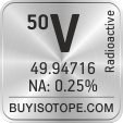 50v isotope 50v enriched 50v abundance 50v atomic mass 50v