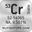 53cr isotope 53cr enriched 53cr abundance 53cr atomic mass 53cr