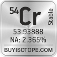 54cr isotope 54cr enriched 54cr abundance 54cr atomic mass 54cr