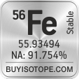 56fe isotope 56fe enriched 56fe abundance 56fe atomic mass 56fe