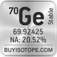 70ge isotope 70ge enriched 70ge abundance 70ge atomic mass 70ge