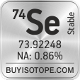 74se isotope 74se enriched 74se abundance 74se atomic mass 74se
