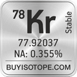 78kr isotope 78kr enriched 78kr abundance 78kr atomic mass 78kr