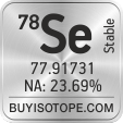 78se isotope 78se enriched 78se abundance 78se atomic mass 78se