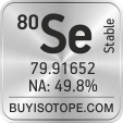 80se isotope 80se enriched 80se abundance 80se atomic mass 80se