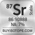 87sr isotope 87sr enriched 87sr abundance 87sr atomic mass 87sr