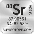 88sr isotope 88sr enriched 88sr abundance 88sr atomic mass 88sr