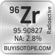 96zr isotope 96zr enriched 96zr abundance 96zr atomic mass 96zr