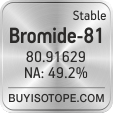 bromine-81 isotope bromine-81 enriched bromine-81 abundance bromine-81 atomic mass bromine-81