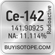 ce-142 isotope ce-142 enriched ce-142 abundance ce-142 atomic mass ce-142