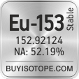 eu-153 isotope eu-153 enriched eu-153 abundance eu-153 atomic mass eu-153