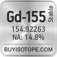 gd-155 isotope gd-155 enriched gd-155 abundance gd-155 atomic mass gd-155