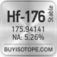 hf-176 isotope hf-176 enriched hf-176 abundance hf-176 atomic mass hf-176