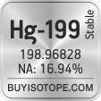 hg-199 isotope hg-199 enriched hg-199 abundance hg-199 atomic mass hg-199