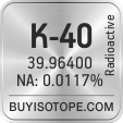 k-40 isotope k-40 enriched k-40 abundance k-40 atomic mass k-40