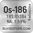 os-186 isotope os-186 enriched os-186 abundance os-186 atomic mass os-186