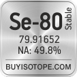 se-80 isotope se-80 enriched se-80 abundance se-80 atomic mass se-80