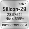 silicon-29 isotope silicon-29 enriched silicon-29 abundance silicon-29 atomic mass silicon-29