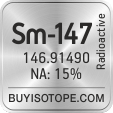sm-147 isotope sm-147 enriched sm-147 abundance sm-147 atomic mass sm-147