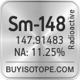 sm-148 isotope sm-148 enriched sm-148 abundance sm-148 atomic mass sm-148