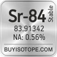 sr-84 isotope sr-84 enriched sr-84 abundance sr-84 atomic mass sr-84